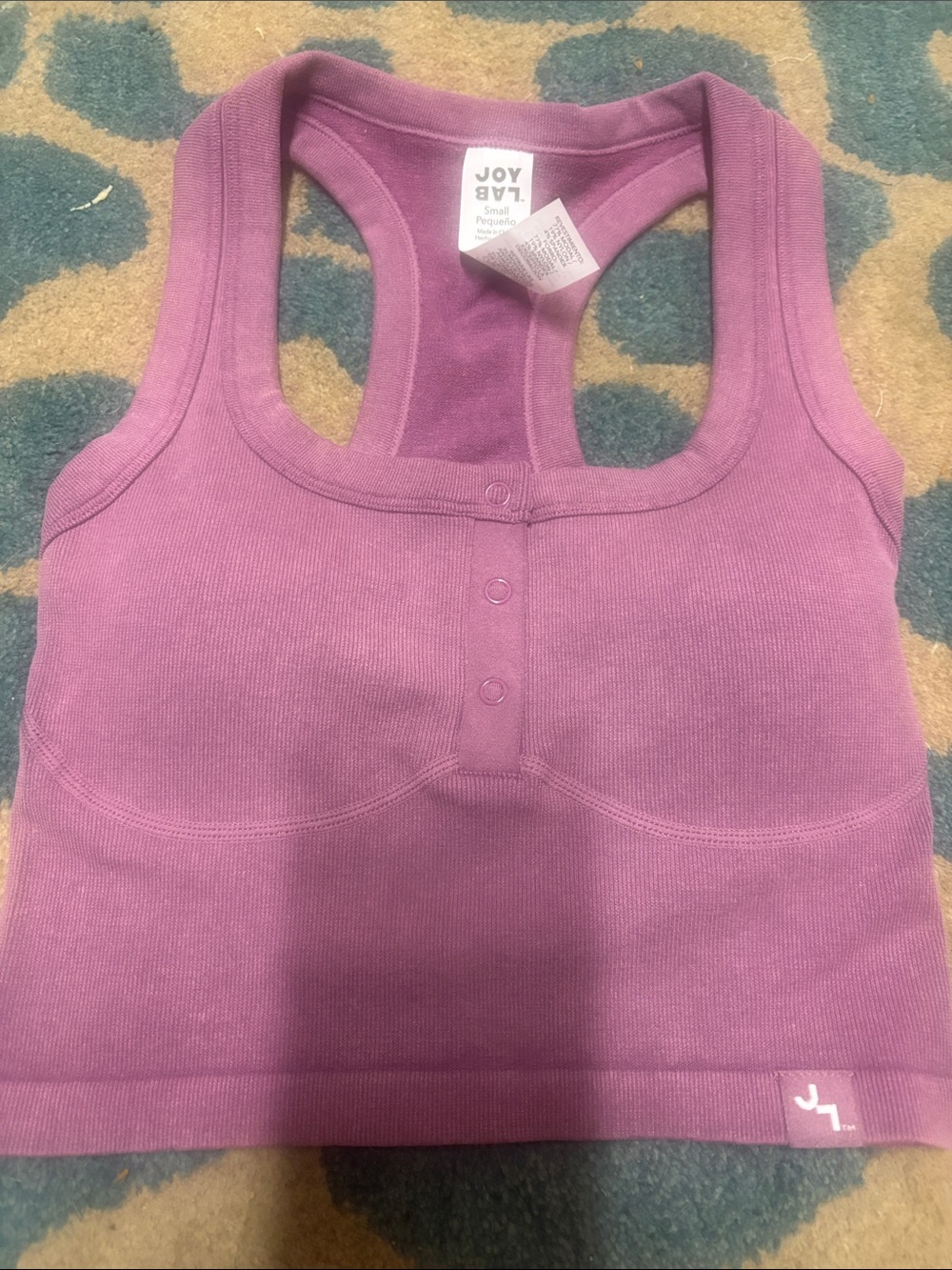 JoyLab Purple Racerback Sports Bra Tank